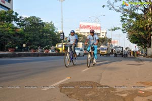 Hyderabad Metro Rail Cycle Ride