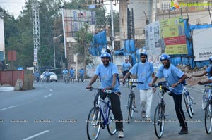 Hyderabad Metro Rail Cycle Ride