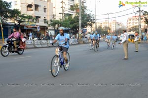 Hyderabad Metro Rail Cycle Ride