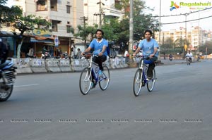 Hyderabad Metro Rail Cycle Ride