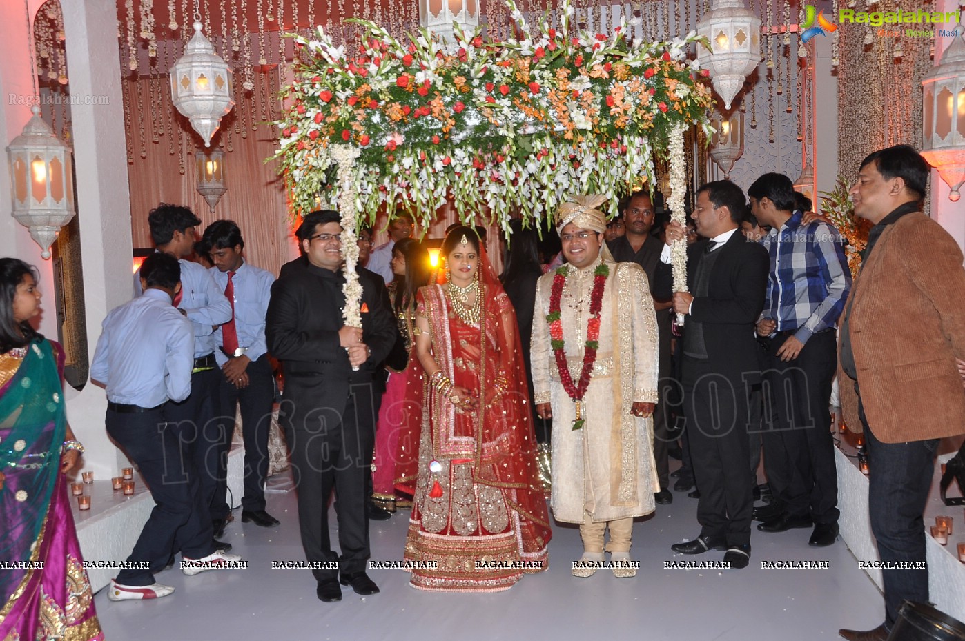 Kanika-Ankush Wedding Reception at N Convention, Hyderabad