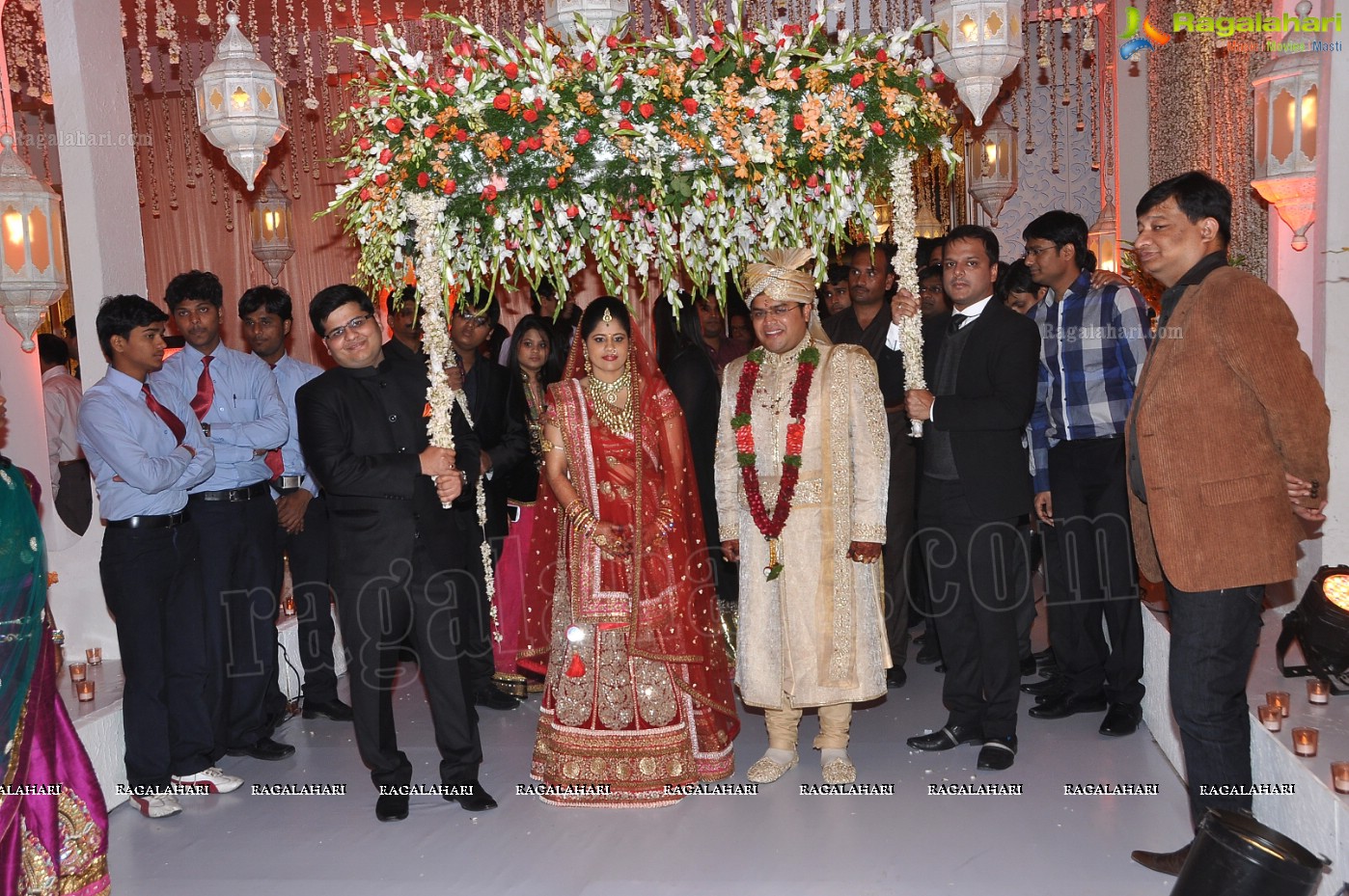 Kanika-Ankush Wedding Reception at N Convention, Hyderabad