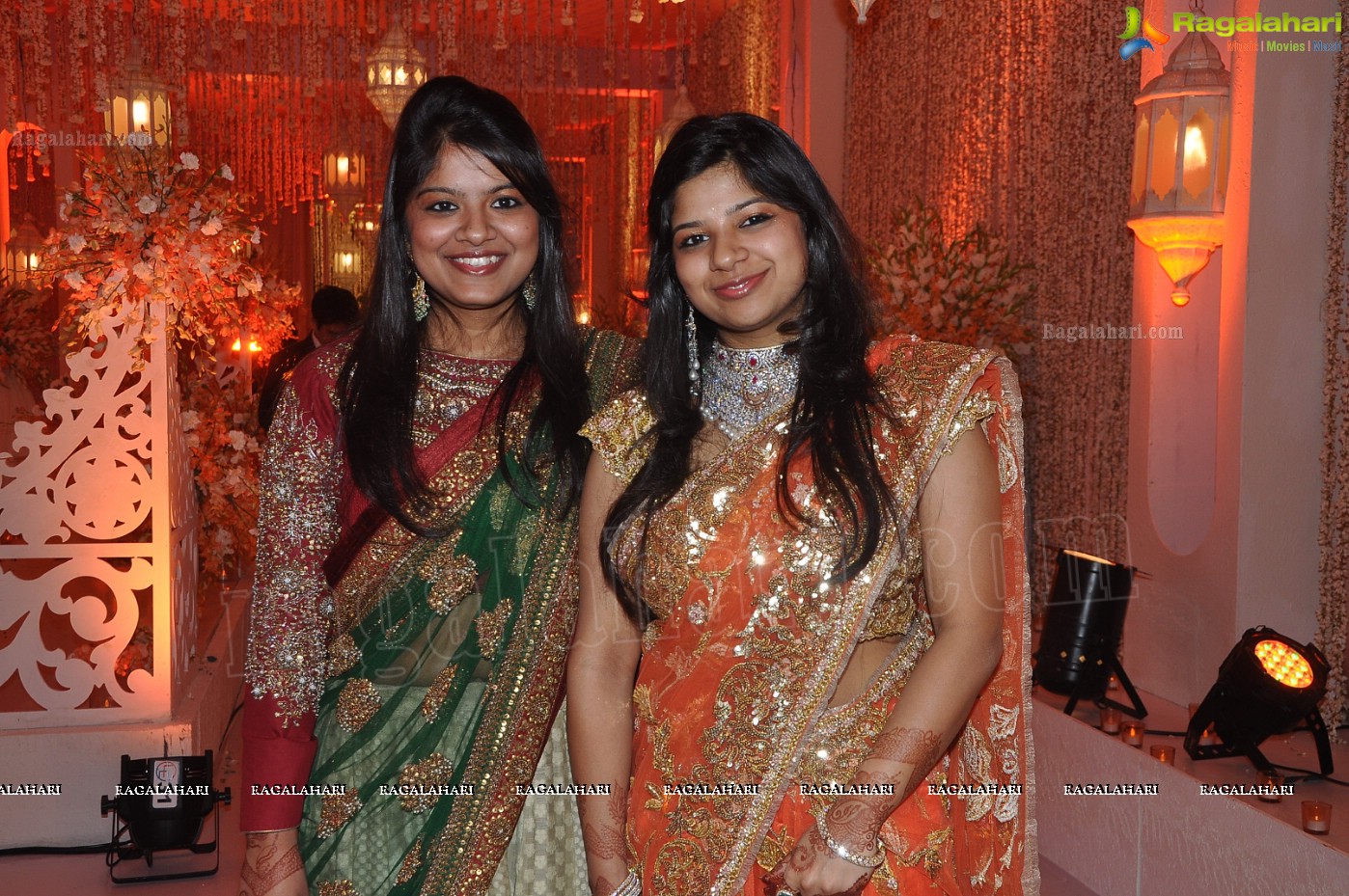 Kanika-Ankush Wedding Reception at N Convention, Hyderabad