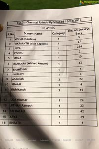 CCL 2013: Chennai Rhinos Vs Karnataka Bulldozers