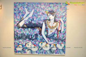 L Saraswathi Paintings at Muse Art Gallery