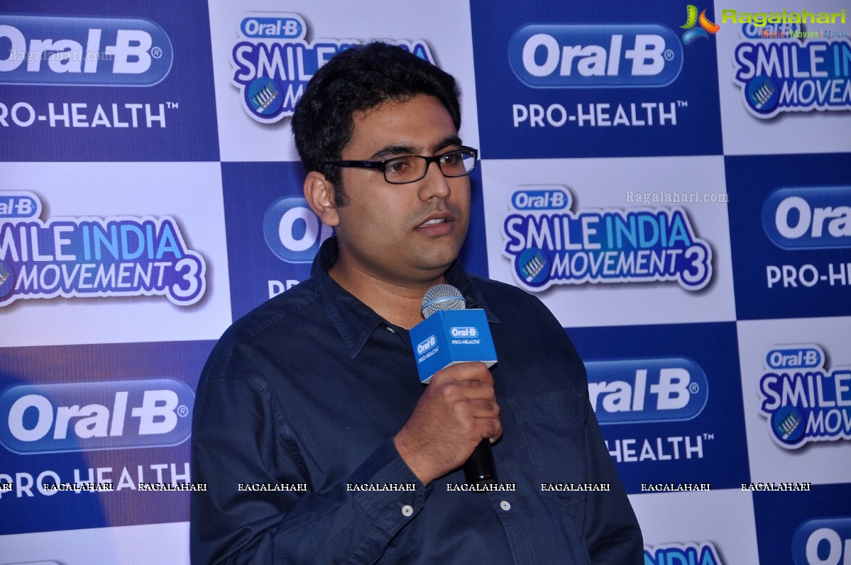 Smile Officers Prachi Desai and Sundeep Kishan at Oral-B Smile India Movement, Hyderabad