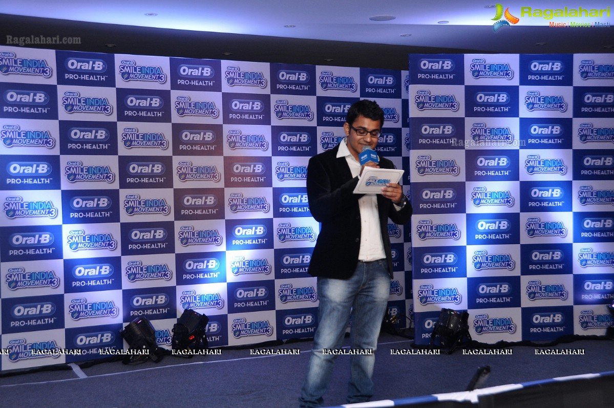 Smile Officers Prachi Desai and Sundeep Kishan at Oral-B Smile India Movement, Hyderabad