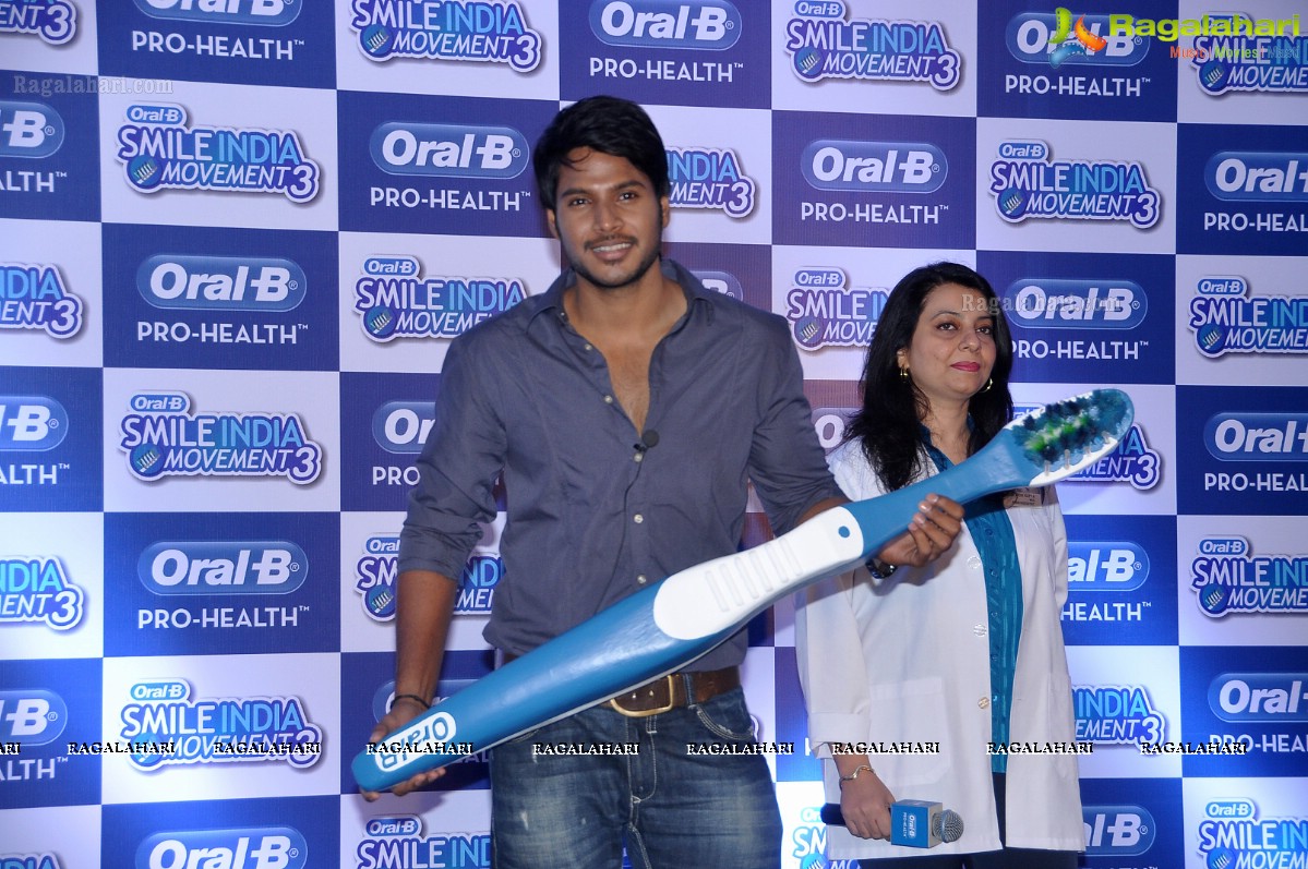 Smile Officers Prachi Desai and Sundeep Kishan at Oral-B Smile India Movement, Hyderabad