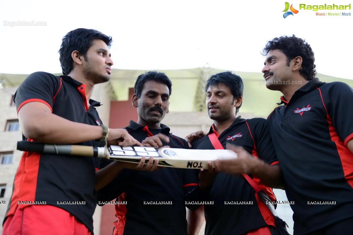 CCL 3: Telugu Warriors Team Practice Match at JSCA Stadium, Ranchi