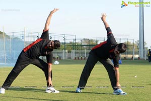 2013 CCL Telugu Warriors Practice Match at JSCA Stadium, Ranchi