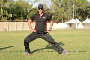 2013 CCL Telugu Warriors Practice Match at JSCA Stadium, Ranchi