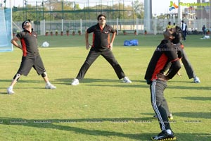 2013 CCL Telugu Warriors Practice Match at JSCA Stadium, Ranchi