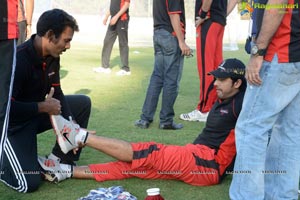 2013 CCL Telugu Warriors Practice Match at JSCA Stadium, Ranchi