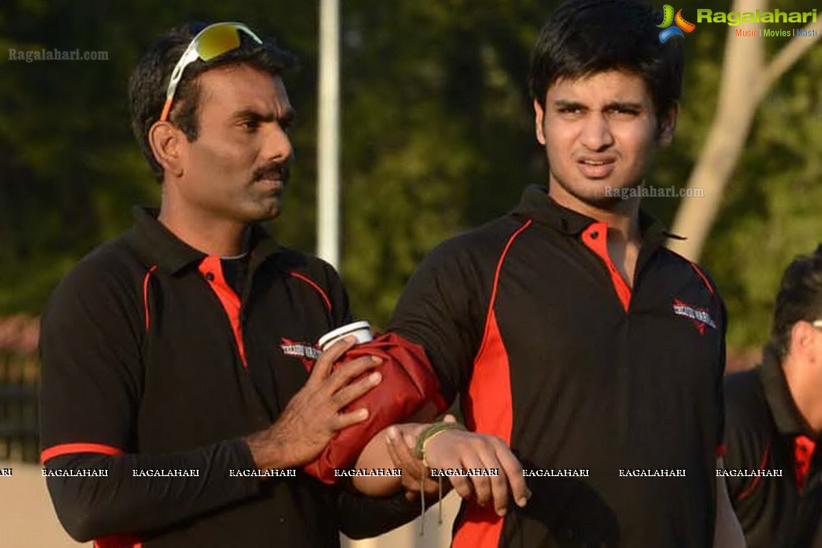 CCL 3: Telugu Warriors Team Practice Match at JSCA Stadium, Ranchi