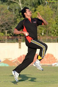 2013 CCL Telugu Warriors Practice Match at JSCA Stadium, Ranchi