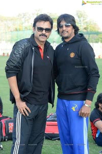 2013 CCL Telugu Warriors Practice Match at JSCA Stadium, Ranchi