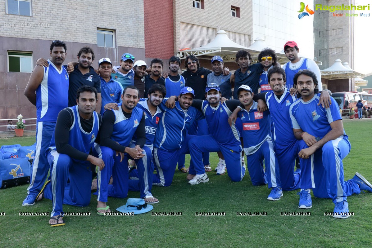 CCL 3: Telugu Warriors Team Practice Match at JSCA Stadium, Ranchi