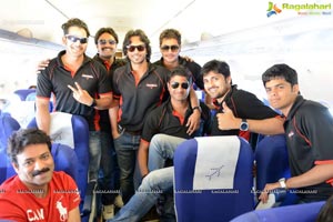 CCL 3: Telugu Warriors Team at Ranchi