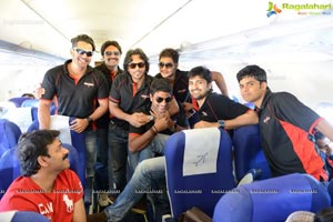 CCL 3: Telugu Warriors Team at Ranchi