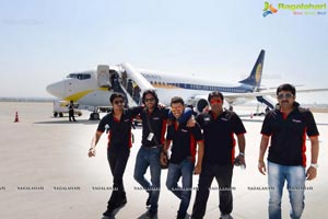 CCL 3: Telugu Warriors Team at Ranchi