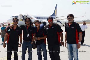 CCL 3: Telugu Warriors Team at Ranchi