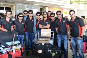 CCL 3: Telugu Warriors Team at Ranchi