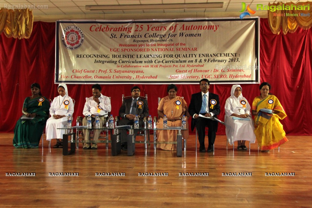 St. Francis College for Women UGC sponsored National Seminar  (Feb. 8, 2013)