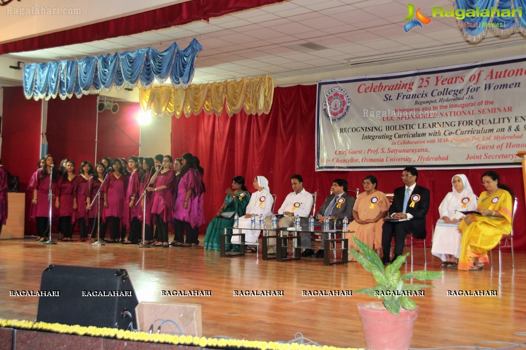 St. Francis College for Women UGC sponsored National Seminar  (Feb. 8, 2013)