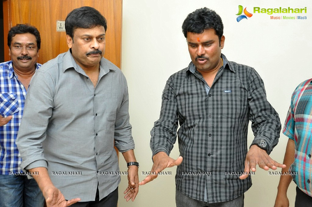 Chiranjeevi visits AP Cine Workers Co-Operative Housing Society Chitrapuri Colony, Hyderabad