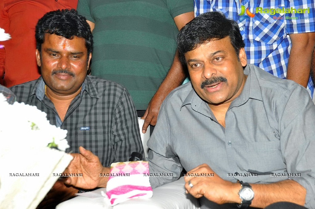 Chiranjeevi visits AP Cine Workers Co-Operative Housing Society Chitrapuri Colony, Hyderabad