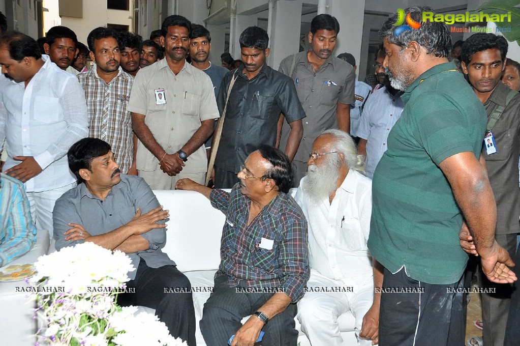 Chiranjeevi visits AP Cine Workers Co-Operative Housing Society Chitrapuri Colony, Hyderabad