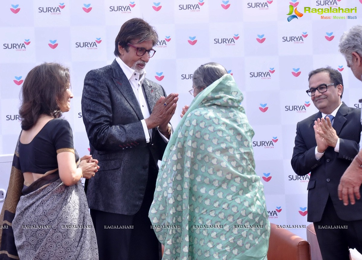 Amitabh Bachchan inaugurates Surya Child Care, Mumbai