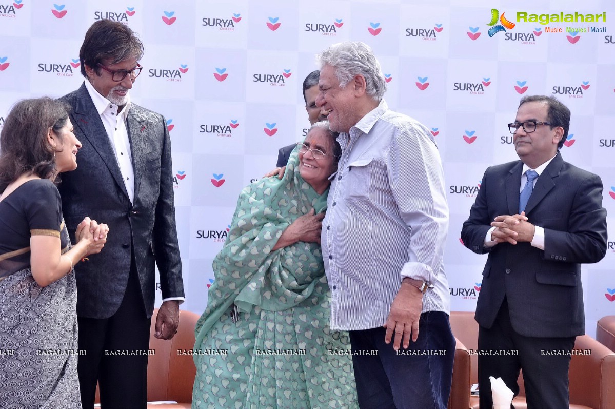 Amitabh Bachchan inaugurates Surya Child Care, Mumbai