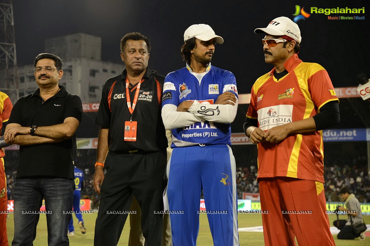 CCL4: Telugu Warriors Vs Karnataka Bulldozers (Set 1)