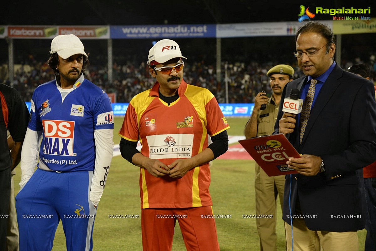 CCL4: Telugu Warriors Vs Karnataka Bulldozers (Set 1)