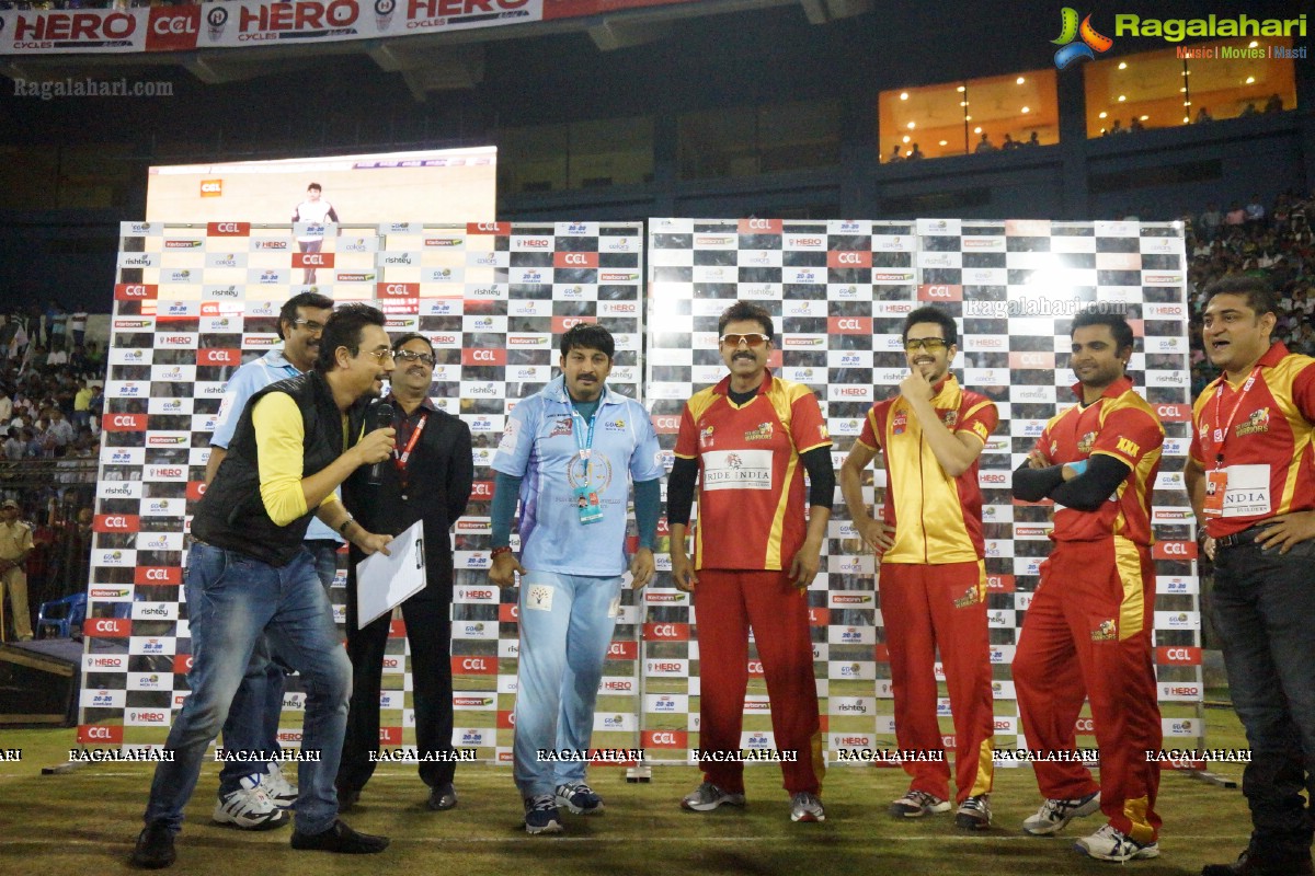 CCL 4: Telugu Warriors Vs Bhojpuri Dabanggs