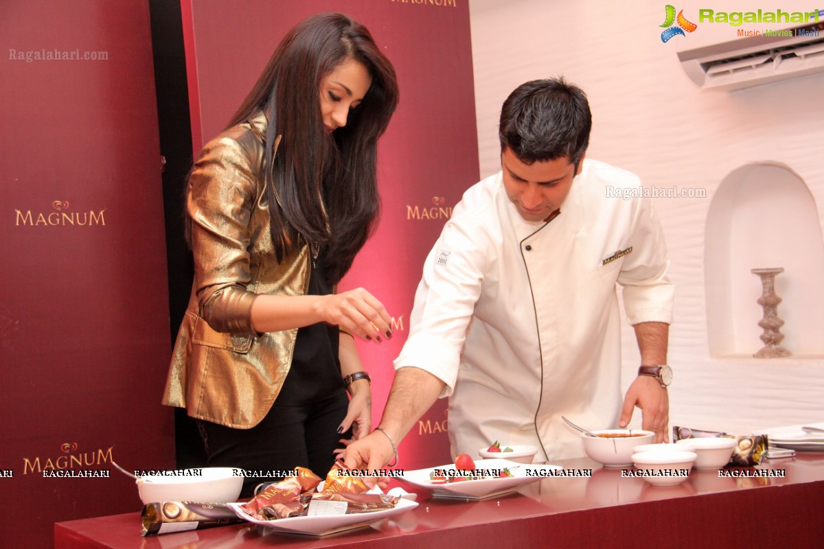 Trisha launches Premium Ice-Cream Brand 'Magnum' in Hyderabad