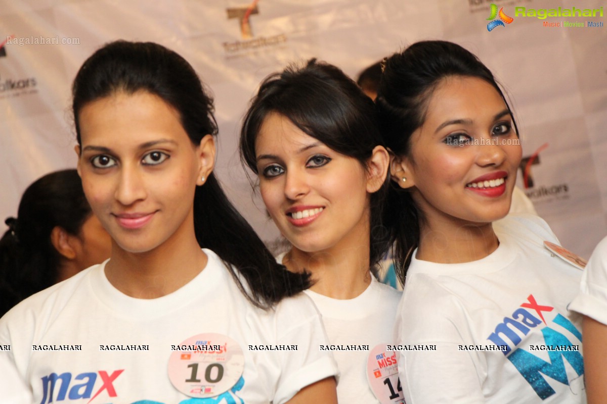 Max Miss Hyderabad 2014 Finalists at Talwalkars, Hyderabad