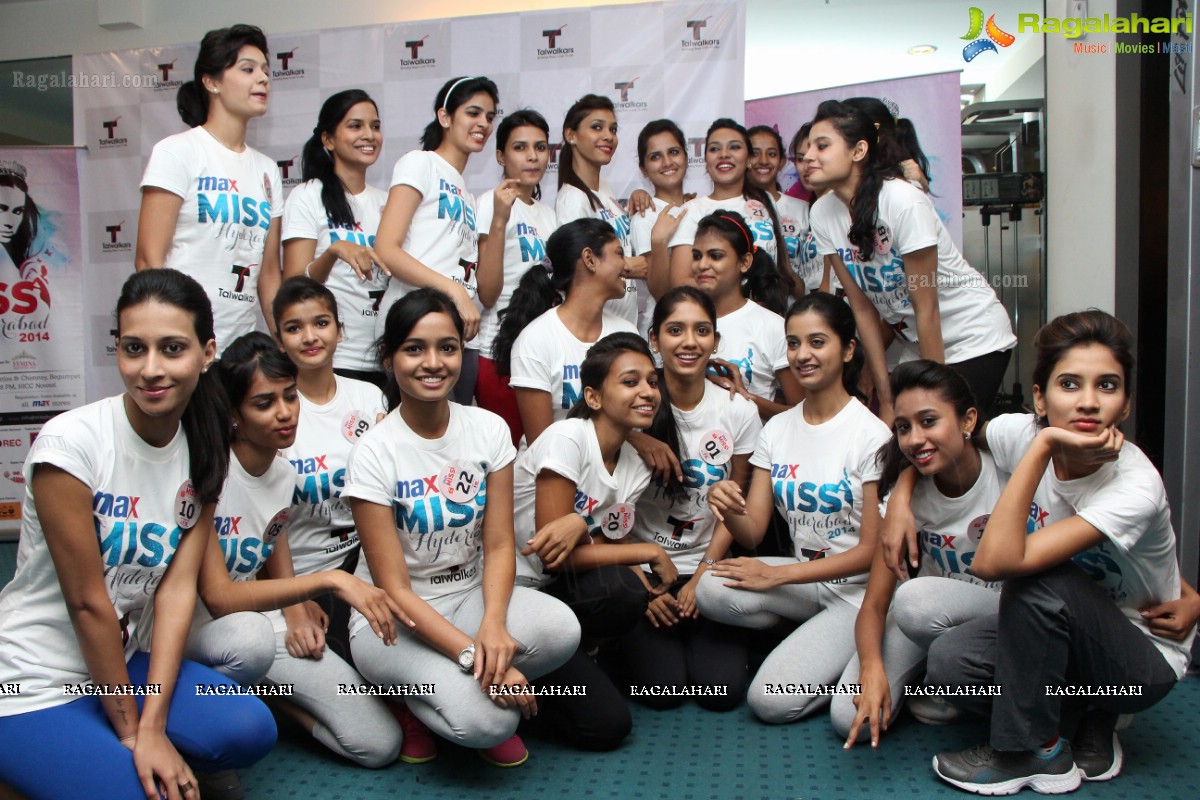 Max Miss Hyderabad 2014 Finalists at Talwalkars, Hyderabad