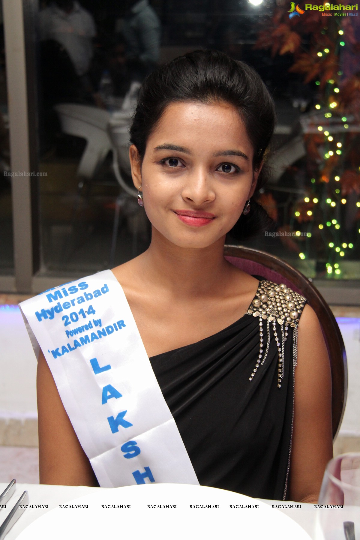 Miss Hyderabad Finalists 2014 at News Cafe, Hyderabad