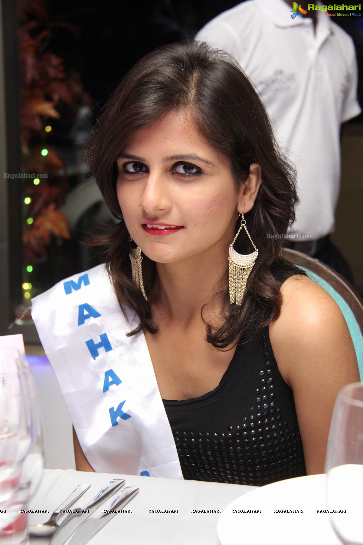 Miss Hyderabad Finalists 2014 at News Cafe, Hyderabad