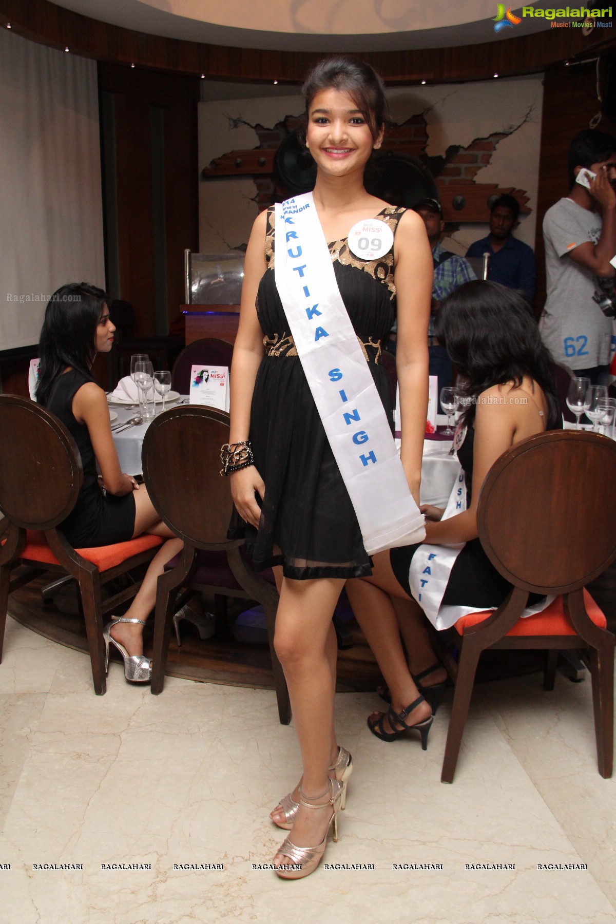 Miss Hyderabad Finalists 2014 at News Cafe, Hyderabad