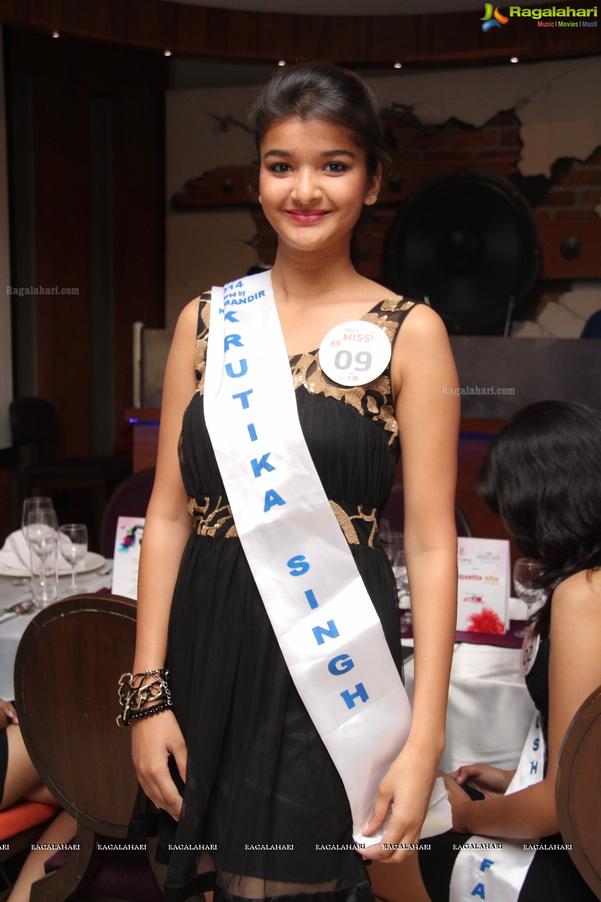 Miss Hyderabad Finalists 2014 at News Cafe, Hyderabad