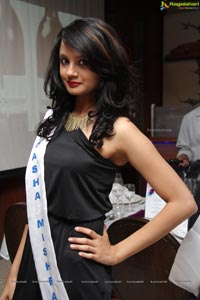 Miss Hyderabad Finalists at News Cafe