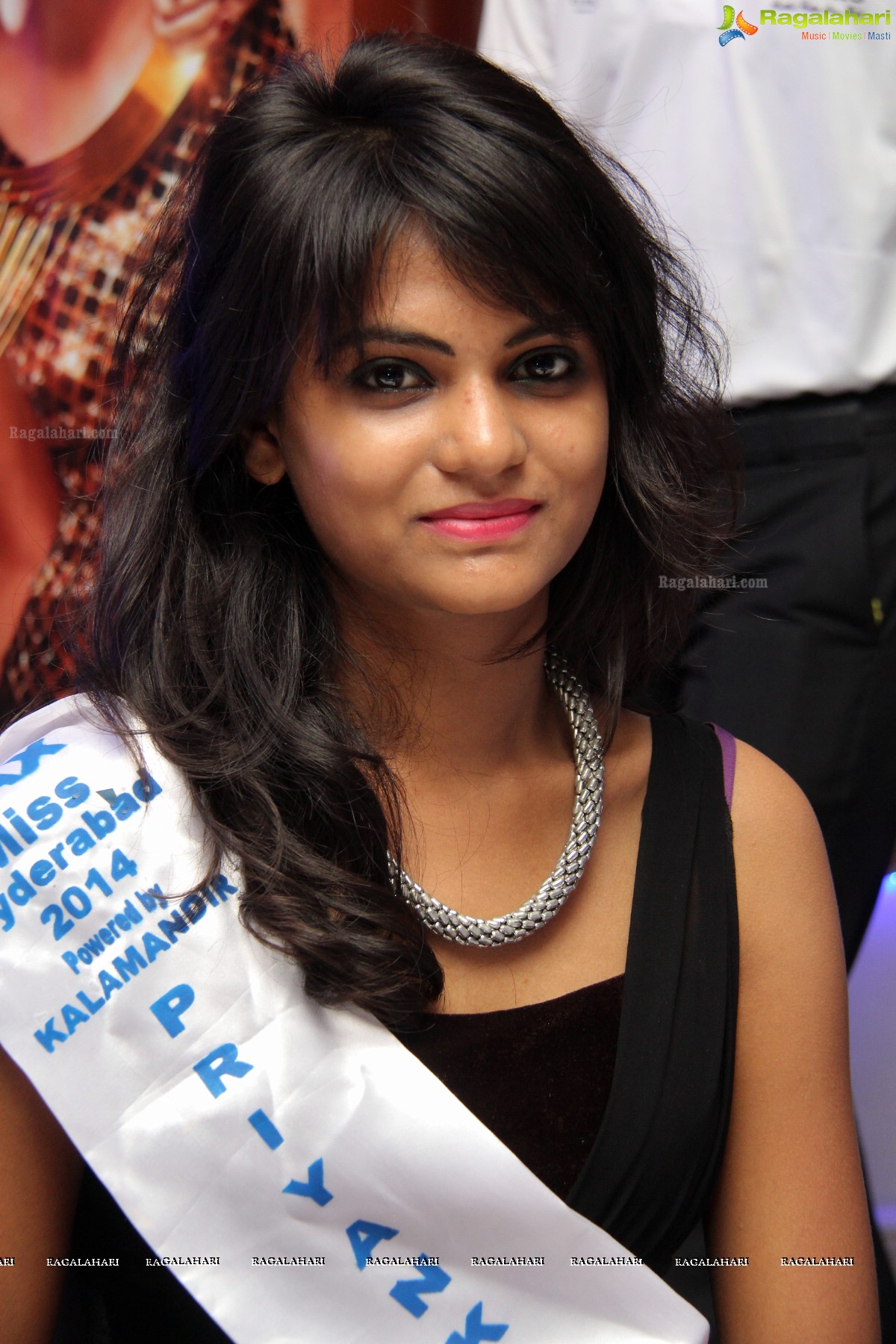 Miss Hyderabad Finalists 2014 at News Cafe, Hyderabad