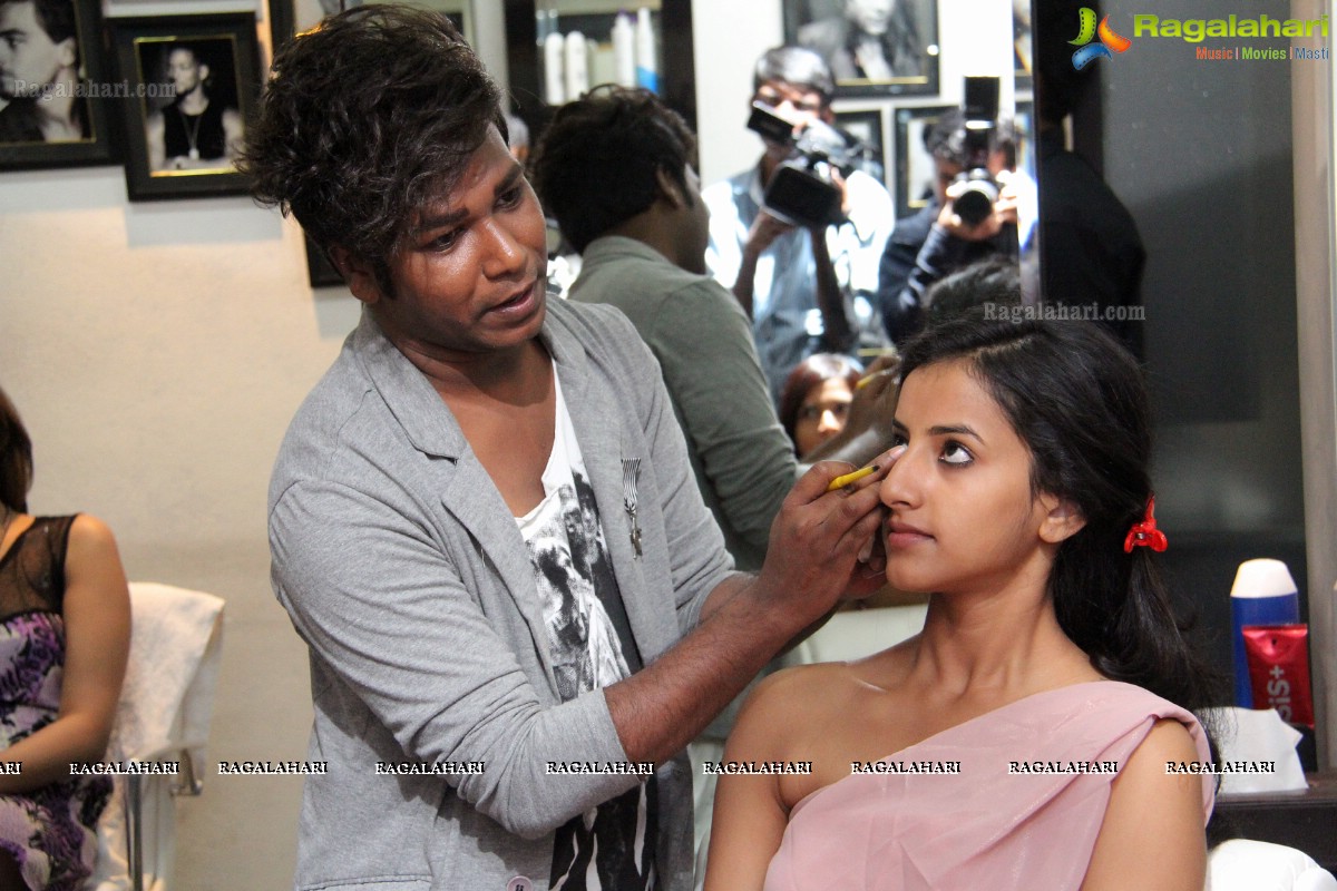 Make Up and Styling of Max Miss Hyderabad 2014 Finalists at Ashton Pierra
