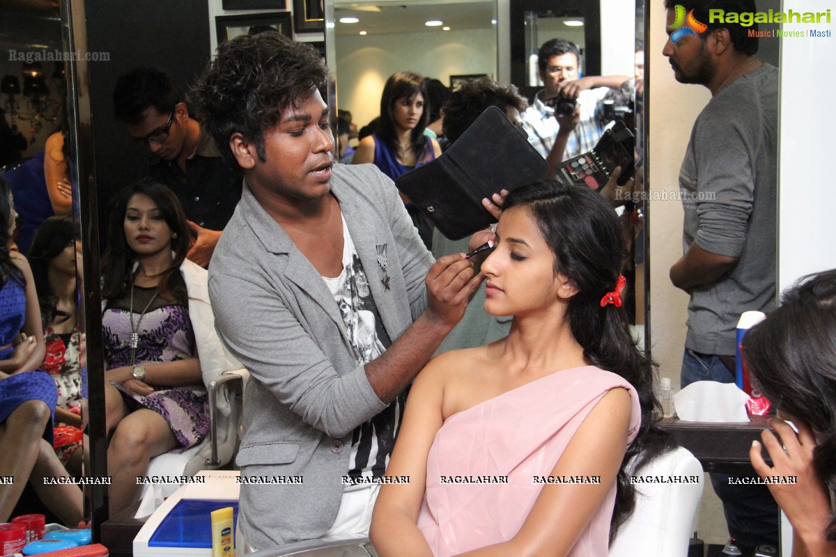 Make Up and Styling of Max Miss Hyderabad 2014 Finalists at Ashton Pierra