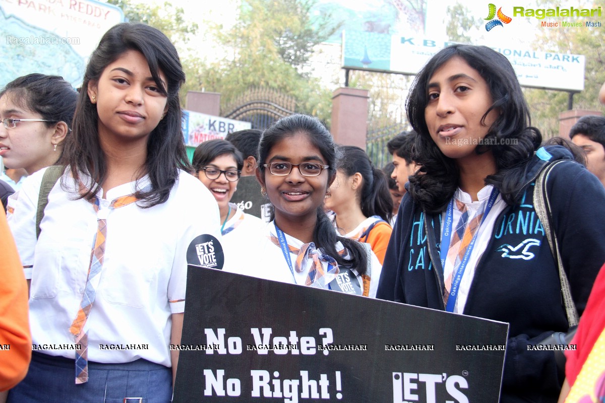 Vote for my Future - An Awareness Walk by Oakridge International School