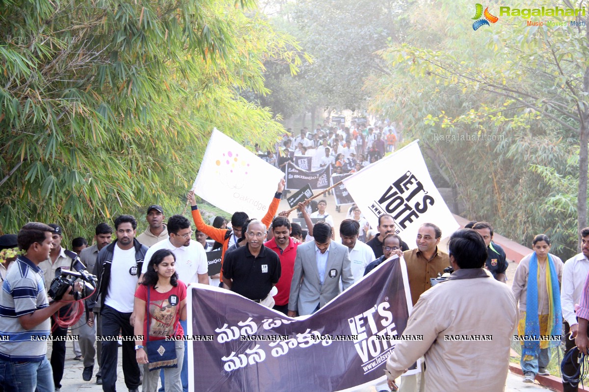 Vote for my Future - An Awareness Walk by Oakridge International School