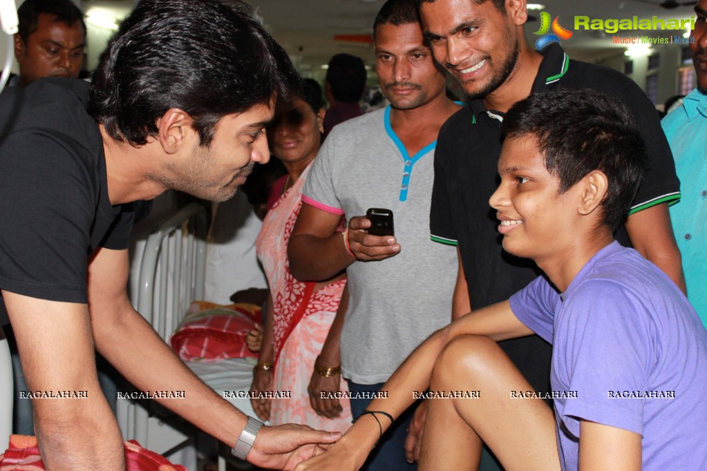 Allari Naresh at MNJ Cancer Hospital